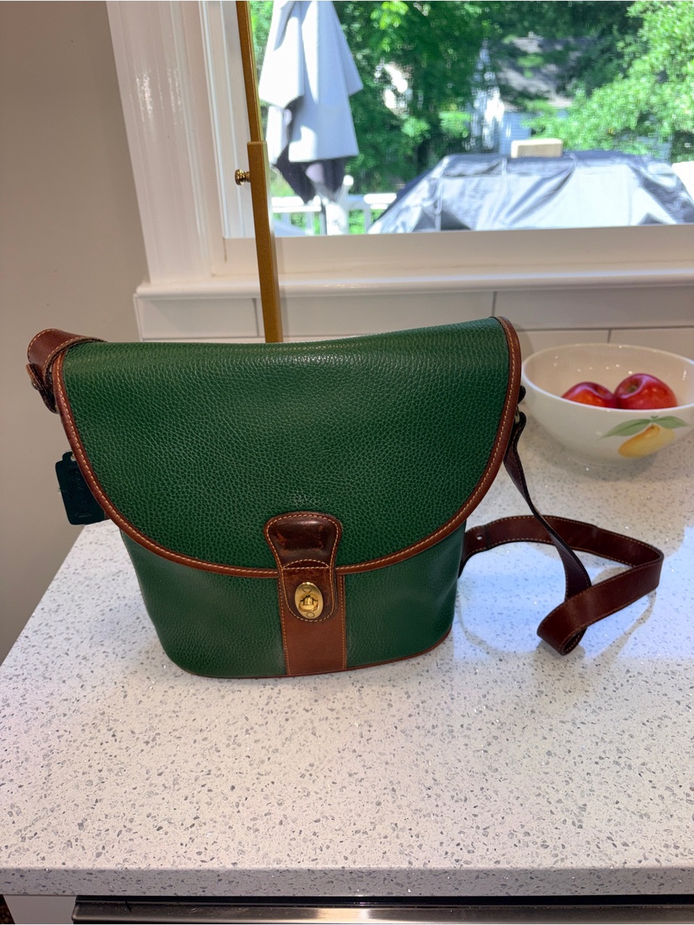 Vintage Coach Sheridan Collection Marion Bag Green Rare